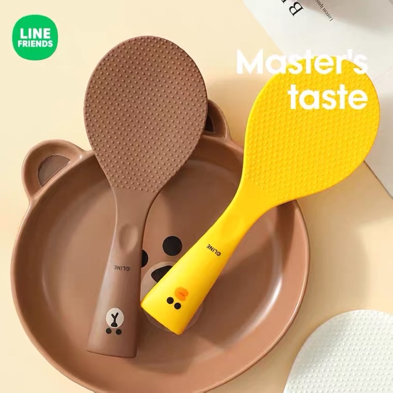 Combo Đũa, Thìa, Muỗng, Muôi Xới Cơm Gấu Brown, Vịt Sally và Thỏ Cony
