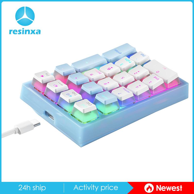 Bàn Phím Số Cơ 21 Phím Có Đèn LED RGB Cho Laptop