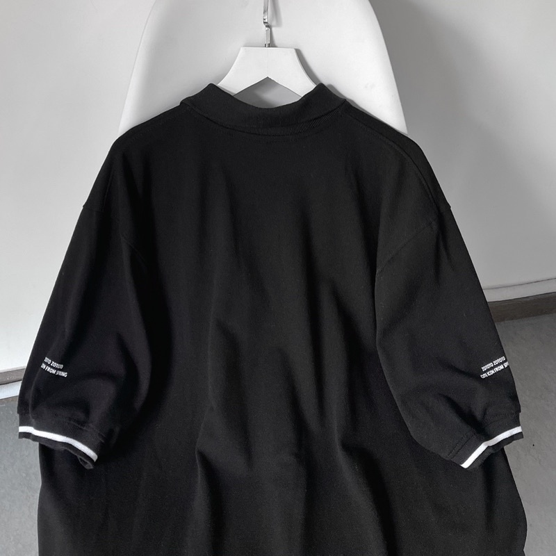 áo Polo zototo màu đen ảnh thật unisex ( nam nữ mặc đều được ) | BigBuy360 - bigbuy360.vn