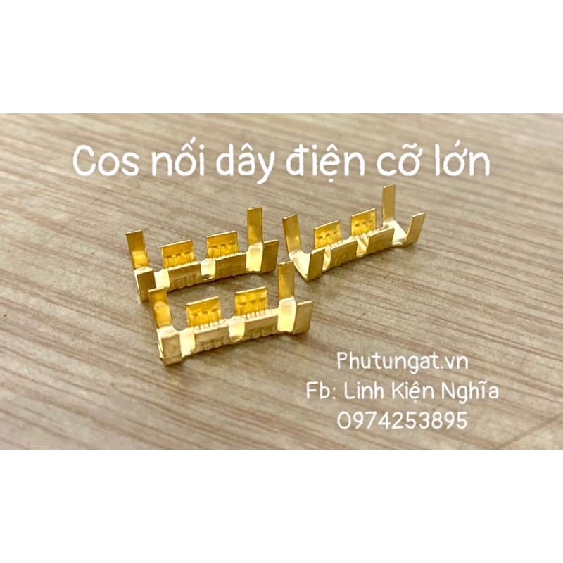 Cos nối dây điện kích cỡ lớn dùng cho dây điện lõi 1.0 (1 bịch 50 cái)