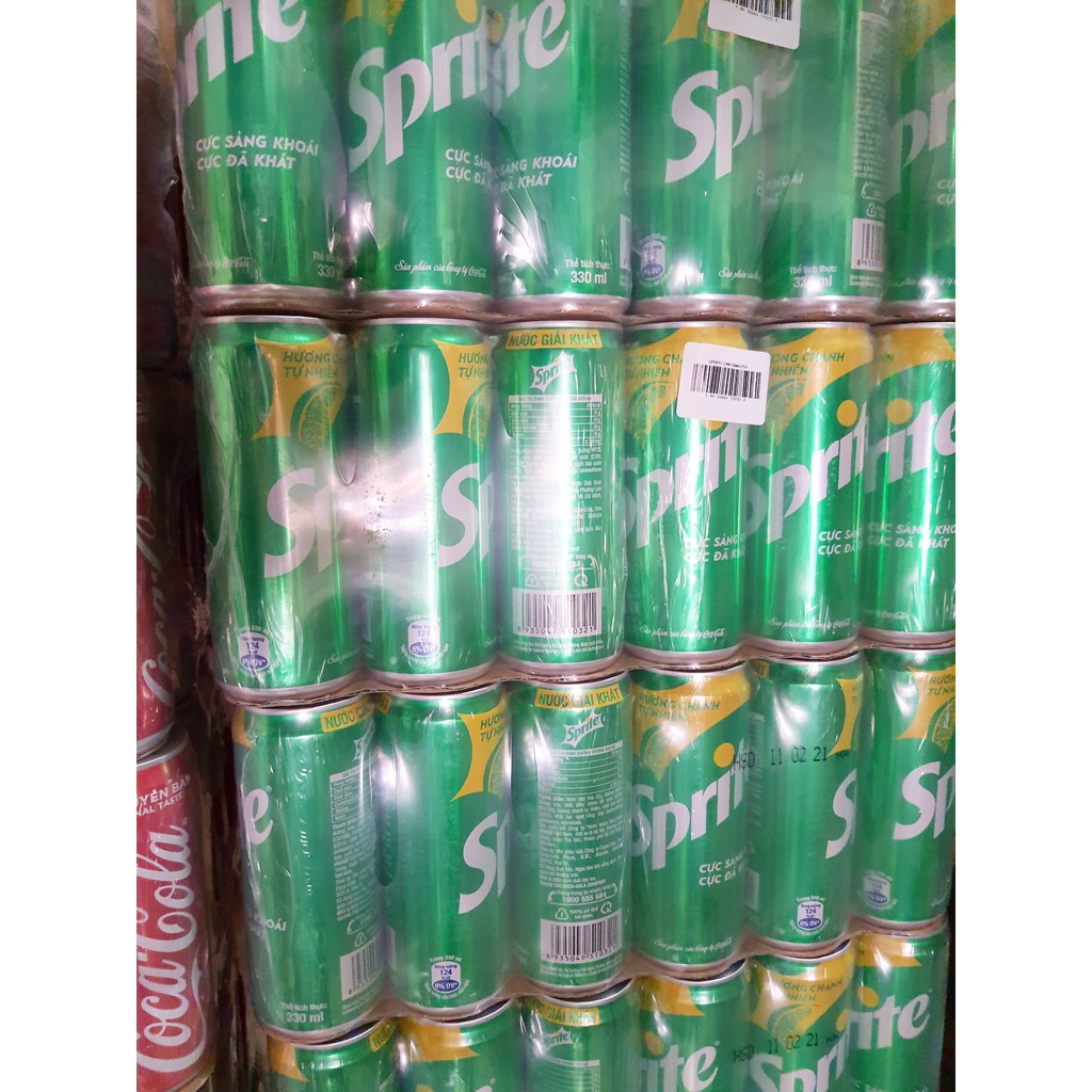 Sprite lon Thùng 24 lon x 330ml