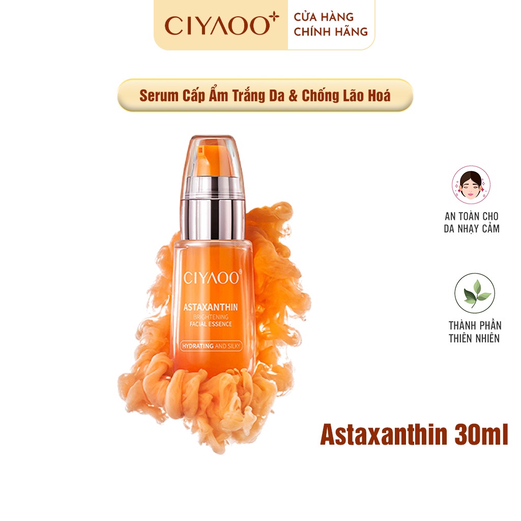 Serum Cấp Ẩm Trắng Da &amp; Chống Lão Hoá CIYAOO Astaxanthin 30 ml