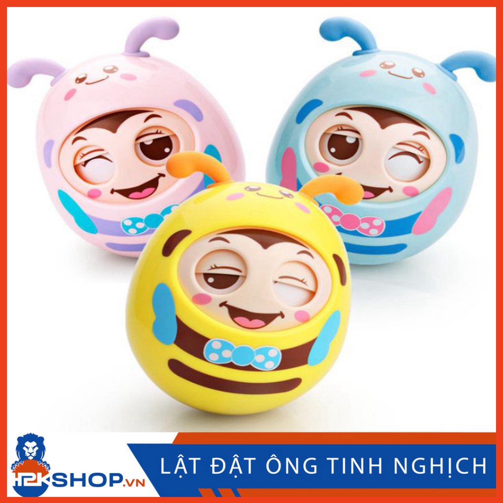 Lật Đật Đồ Chơi Chú Ong Tinh Nghịch Chớp Mắt Có Nhạc Nhẹ Nhàng Cho Bé Yêu