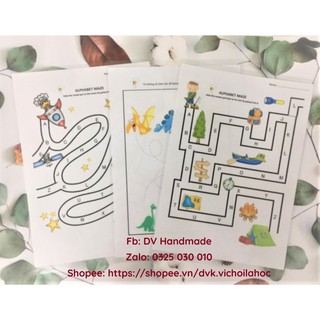 Vẽ mê cung - Học liệu cho bé - Đồ chơi giáo dục sớm