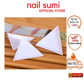 Khay nhựa hình tam giác đựng đá , charm