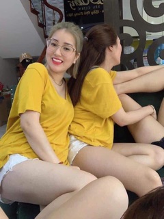 Áo phông cổ tim hot