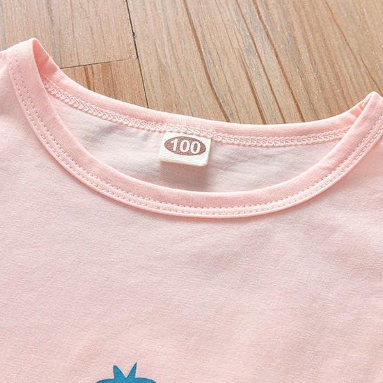 Đầm Công Chúa Phối Lưới In Họa Tiết Dâu Tây Ngọt Ngào Thời Trang Mùa Hè Hàn Quốc 202