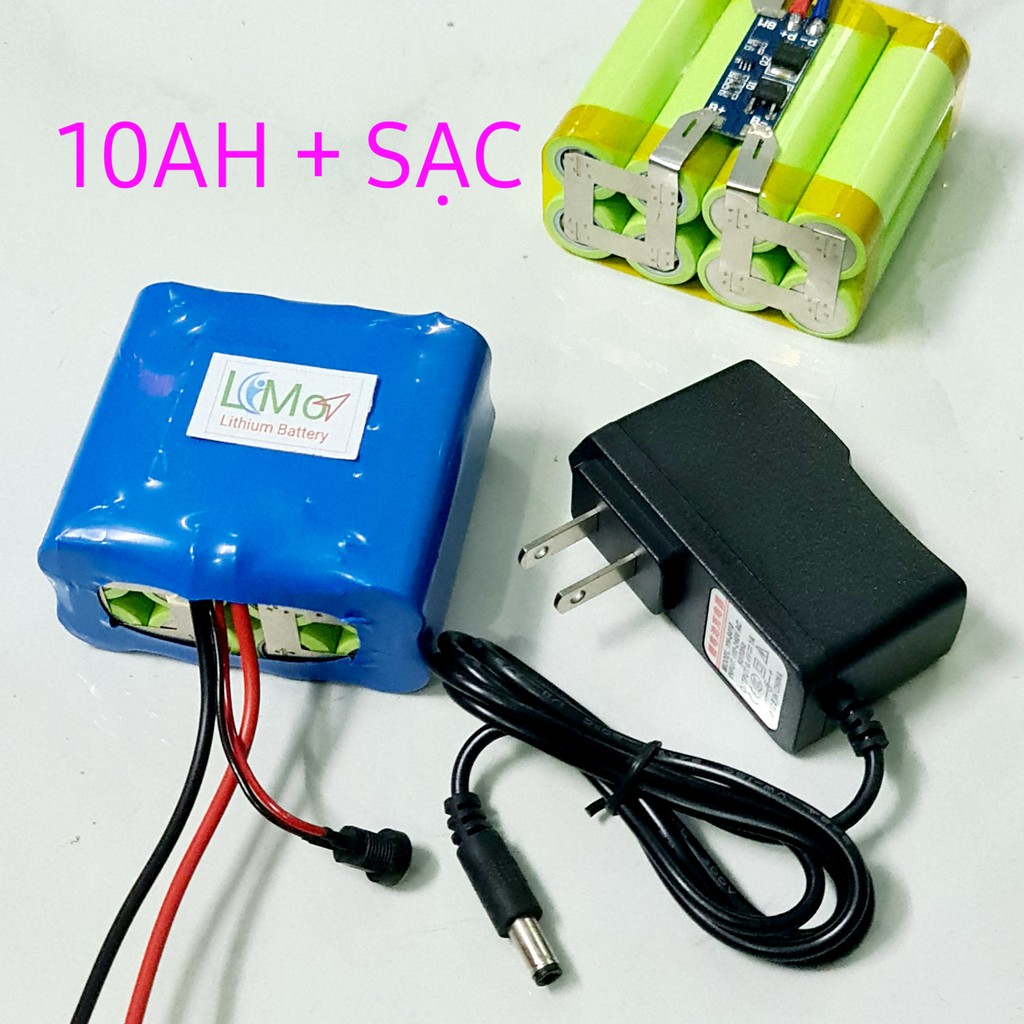 Khối pin 2S 7.2V - 8.4V đóng sẵn. Dung lượng 5AH và 10AH. Pin 2S xả cao có mạch bảo vệ và được bọc bảo vệ đầy đủ - LIMO