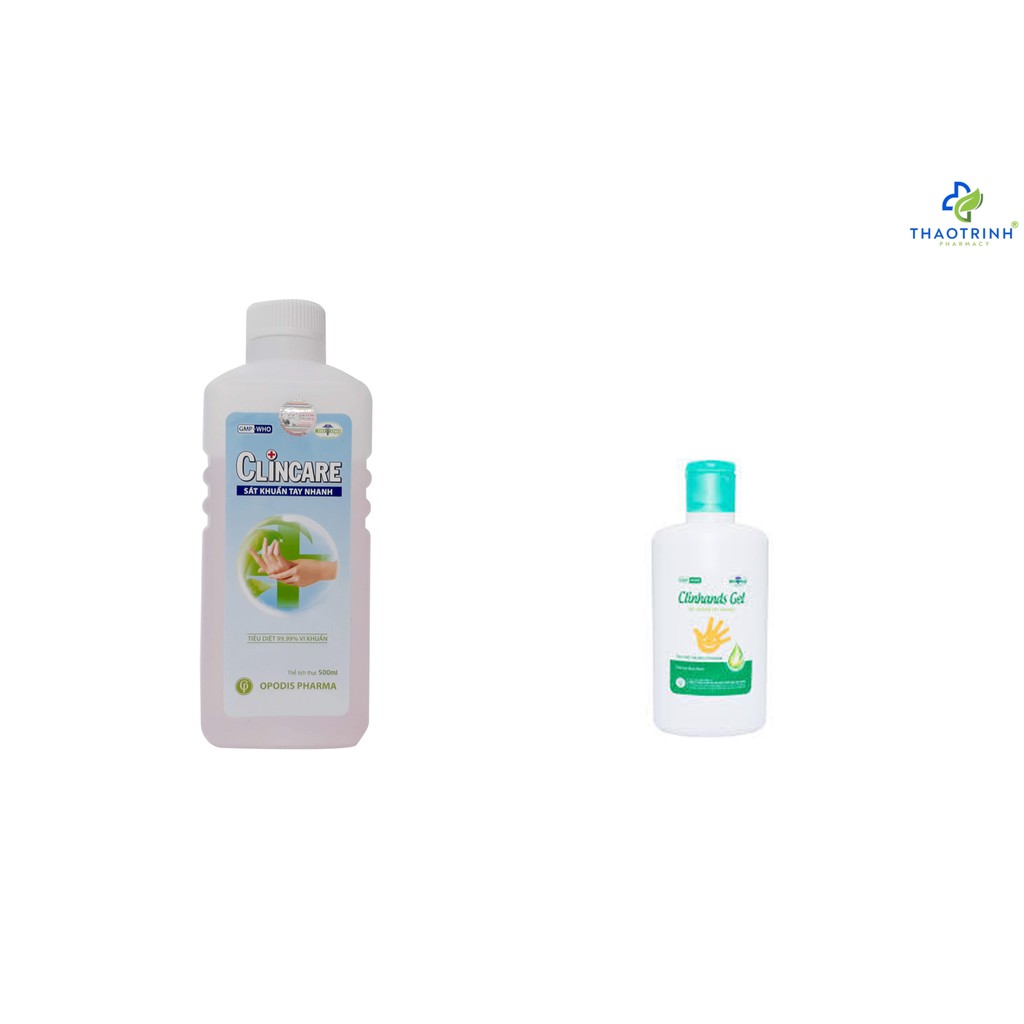 Combo nước rửa tay Clincare (Clinhands gel 70ml + Clincare 500ml)