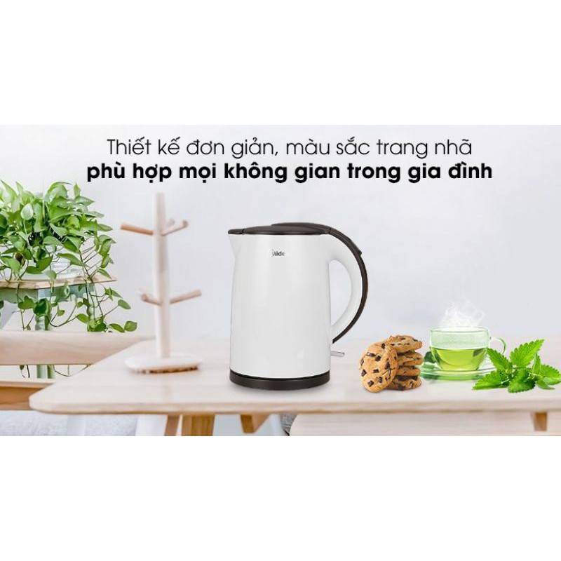 Ấm siêu tốc Midea 1.5 lít MK-15D- hàng trưng bày