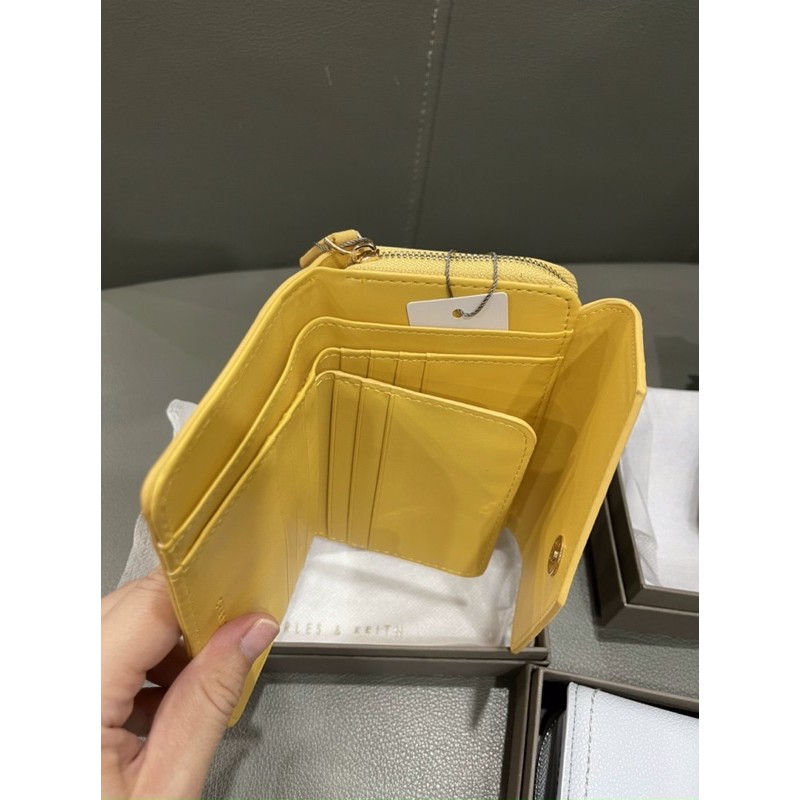 Ví Nữ CNK Bì Thư Chất Dạ Hạt Sần Fullbox Đủ Màu Envelope Short Wallet