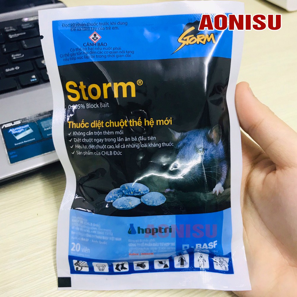 (Combo 2 Gói) Thuốc Diệt Chuột Storm Dạng Viên, Diệt Chuột Hiệu Quả AONISU