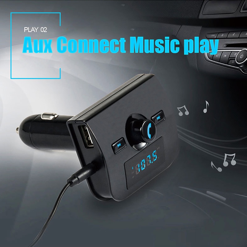 Thiết Bị Thu Phát Fm MP3 Kết Nối Bluetooth Cho Xe Hơi