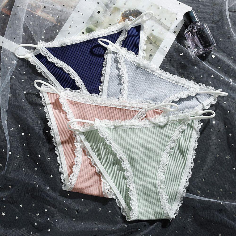 Quần Lót Ren Mỏng Không Đường May Phong Cách Quyến Rũ Cho Nữ