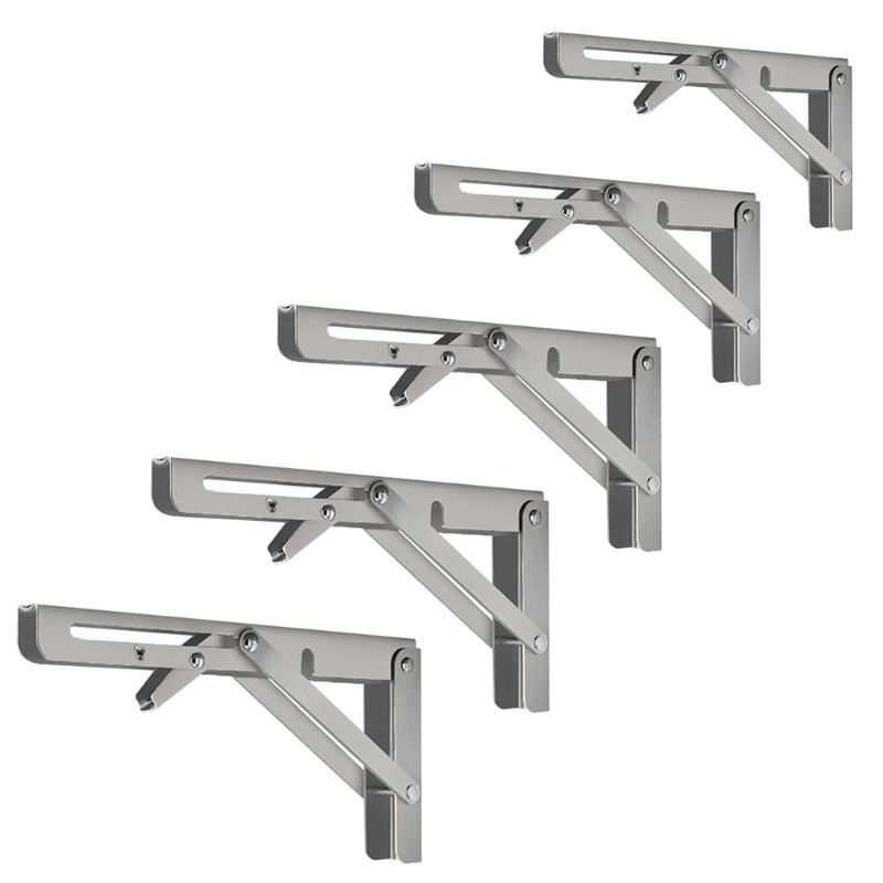 1 Cặp Giá Đỡ Gắn Tường Bằng Thép Không Gỉ Tiết Kiệm Không Gian