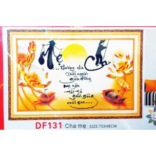 Tranh đính đá Công Ơn Cha Mẹ DF131