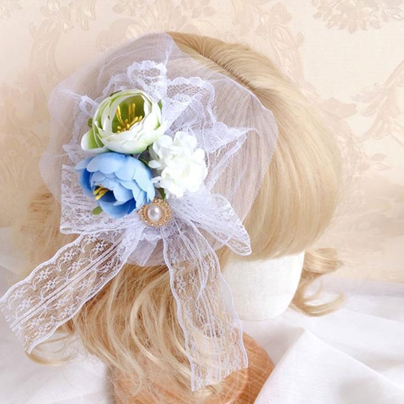 Kẹp Tóc Hình Nơ / Bông Hoa Xinh Xắn Dành Cho Nữ