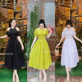 ĐẦM TK QC 👗 YẾM TRỄ VAI DÁNG XOÈ SIÊU XINH🤩