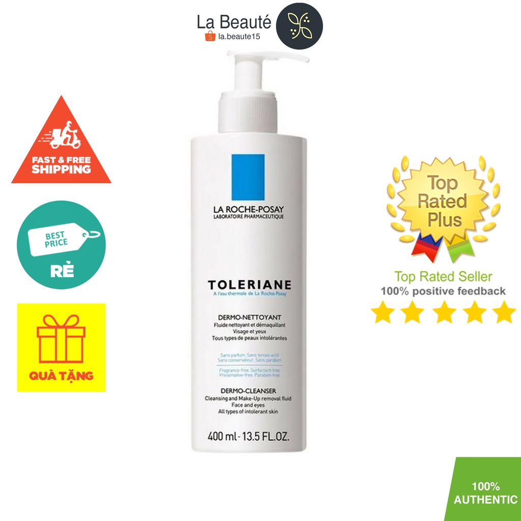 La Roche-Posay Toleriane Dermo- Nettoyant - Sữa Rửa Mặt Dạng Sữa Cho Da Khô Nhạy Cảm [02 Loại Dung Tich: 200ml/400ml]