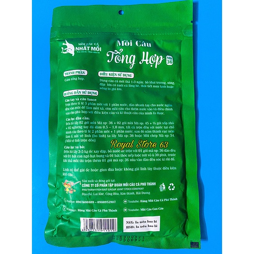 Mồi câu cá Phú Thành Nhất Mồi Tổng Hợp (200gram)