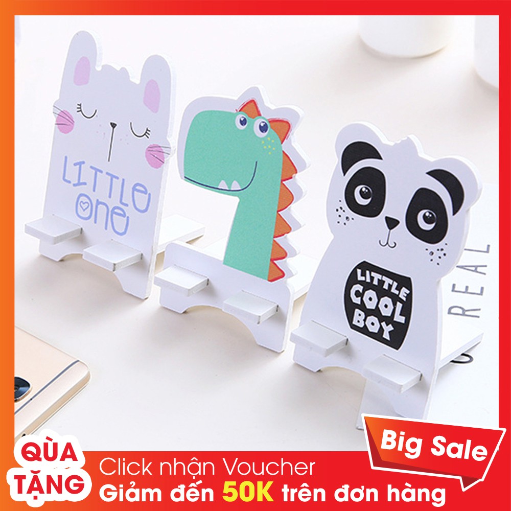 Giá Đỡ Điện Thoại Hình Thú Bằng Gỗ Dễ Thương