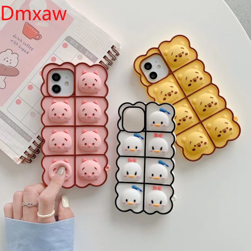 Ốp điện thoại silicon mềm hình gấu / heo / vịt thích hợp cho Iphone 11 Pro Max 12 Mini Xr Xs 8x7 6 6s Plus Se