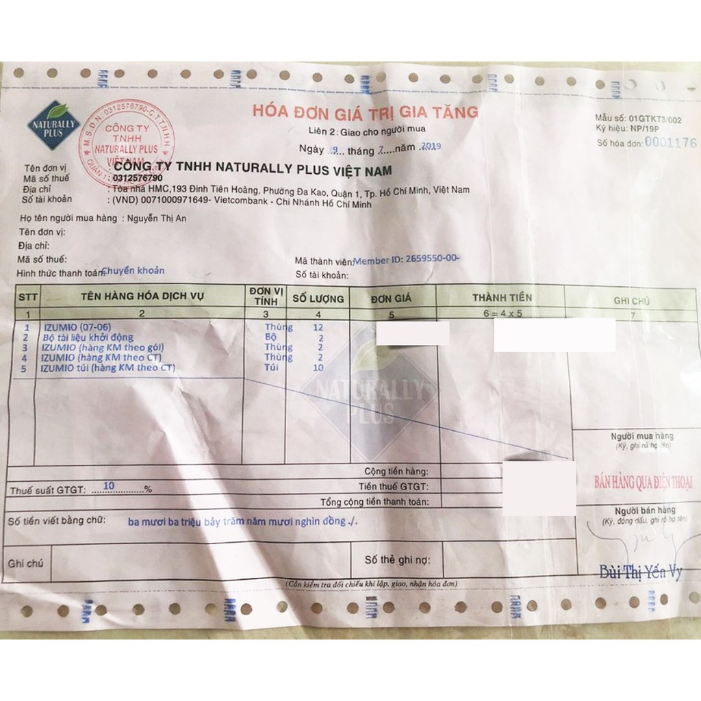 Nước uống Hydro hóa IZUMIO - Lẻ 1 túi- naturally plus | BigBuy360 - bigbuy360.vn