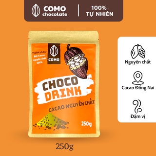 Bột cacao nguyên chất từ hạt cacao Đồng Nai 250g Como Chocolate