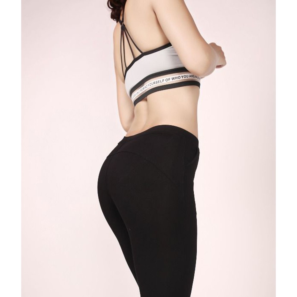 Quần legging ngố nâng mông có bigsize cá tính năng động phù hợp tập gym yoga ROSA BOUTIQUE