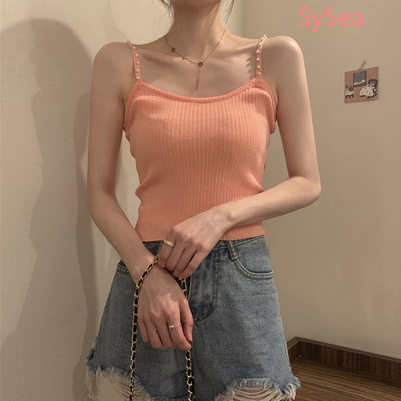 Áo kiểu hai dây ôm dáng vừa vặn phong cách Hàn Quốc thời trang mùa hè dành cho nữ