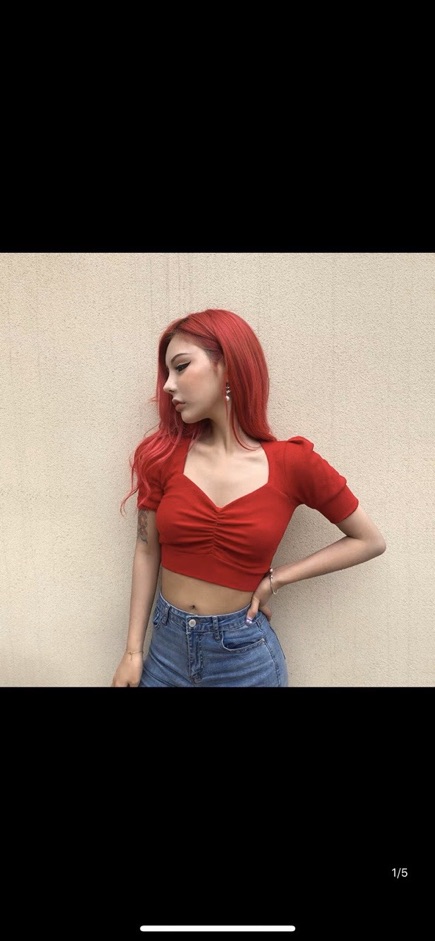 Áo croptop thun borip nhún ngực - Kèm hình và clip thật -4U | BigBuy360 - bigbuy360.vn