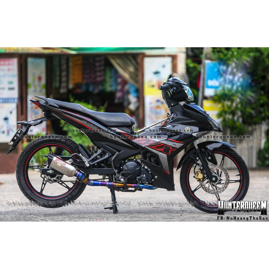 Tem rời MX King 2021. Decal cao cấp, bộ kit dán xe Exciter 150 đen đỏ