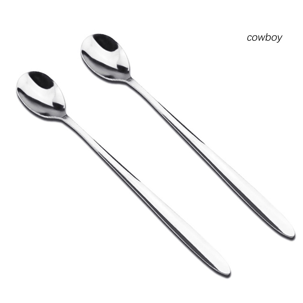 Bộ 2 Muỗng Cà Phê Cán Dài Bằng Thép Không Gỉ