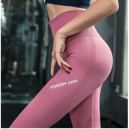 Quần legging nữ dài cạp cao nâng mông tập gym dày dặn Power Fitness B2018