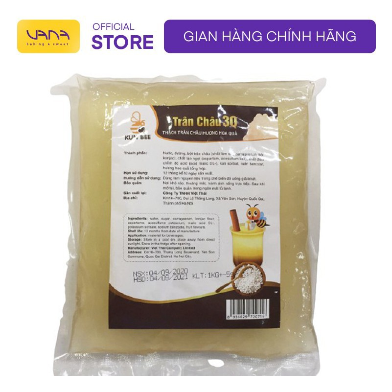 Túi trân châu 3Q hương vị thơm ngon, giòn 1KG giá tốt nhất thị trường