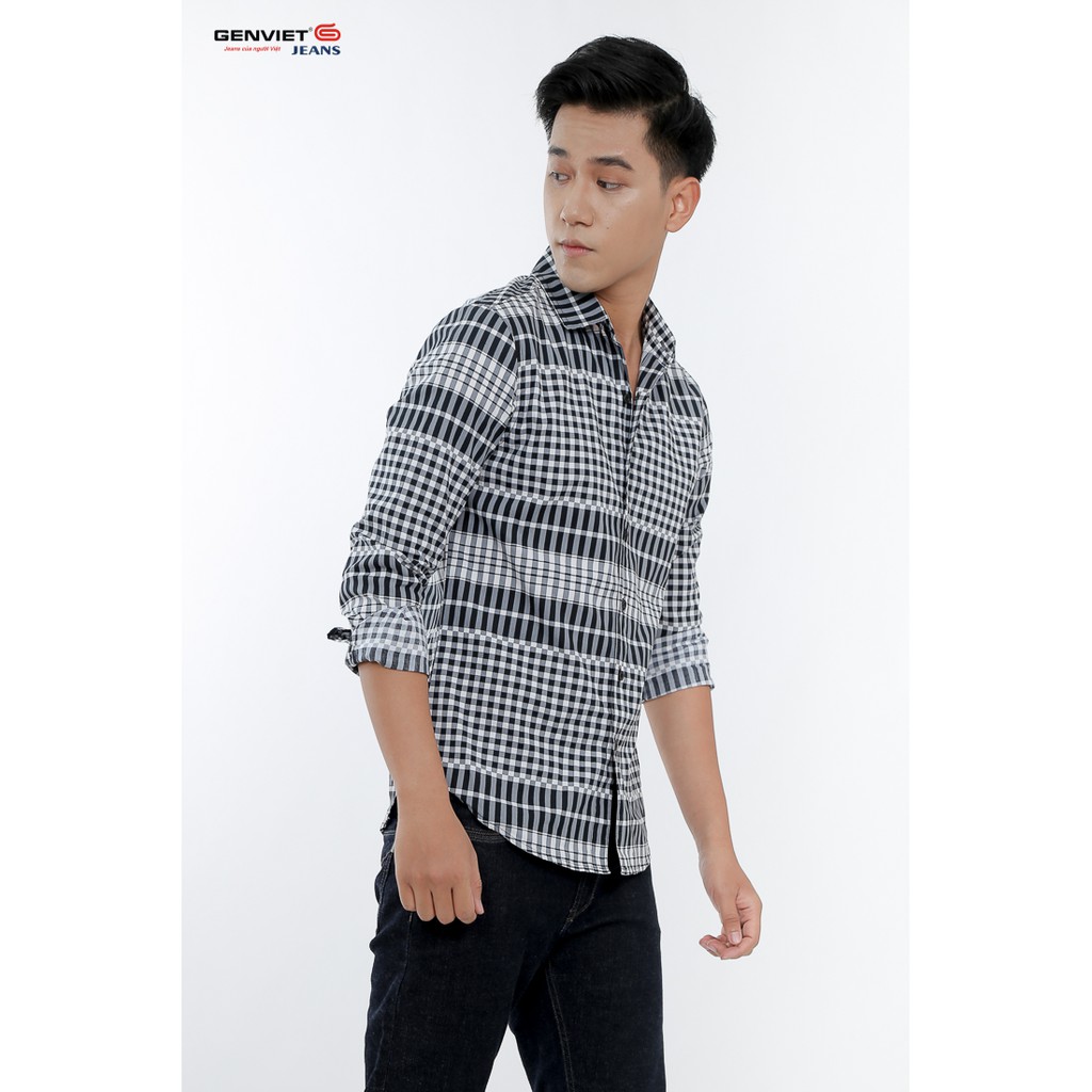 Áo sơ mi dài tay nam T3123L545 GENVIET | BigBuy360 - bigbuy360.vn