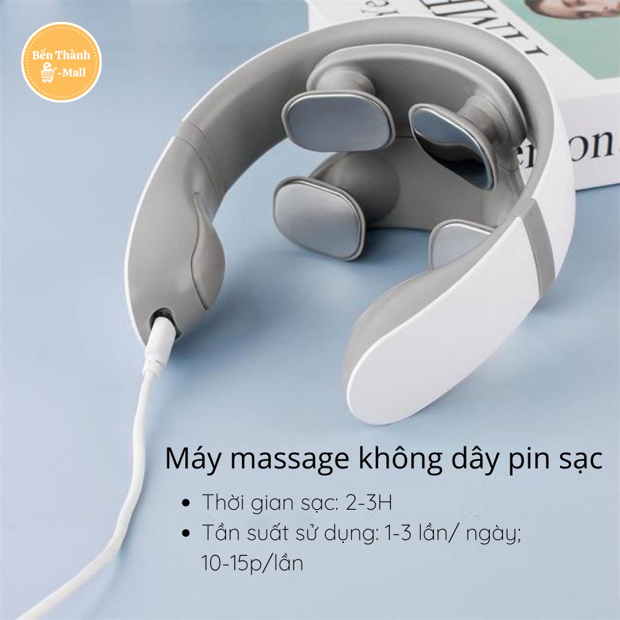 ✈️ [Freeship] Máy massage cổ Mingzhen - Neck Massage MZ-N5 [2-4 tấm xung điện trong]