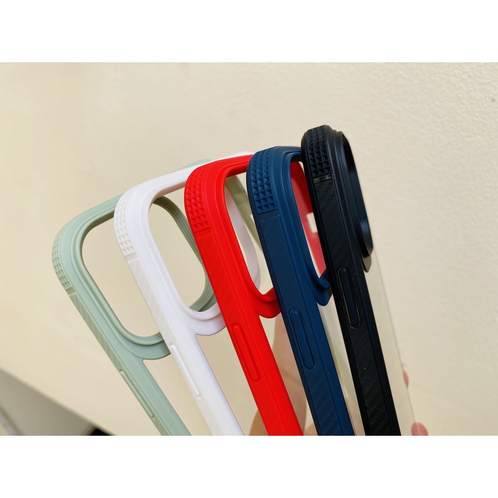 Ốp hãng REALSKY trong viền màu cho Iphone 13 mini/ 13/ 13 pro/ 13 pro max