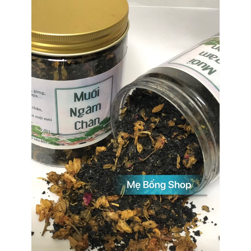 Muối ngâm chân thảo dược Lọ 500g (dùng được tầm 40-45 lần) -Mẹ Bống