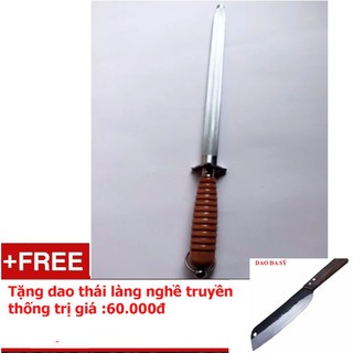 Cây mài dao kéo cao cấp( Lưỡi liếc trắng tay cầm màu nâu)