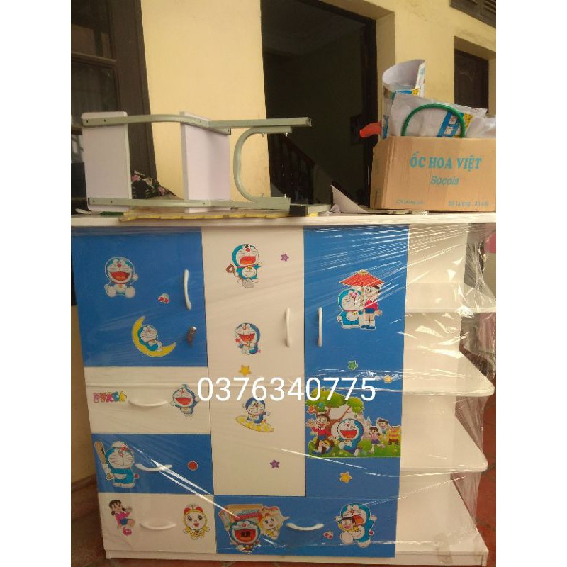 Tủ nhựa đài Loan cho bé cao 125*138cm