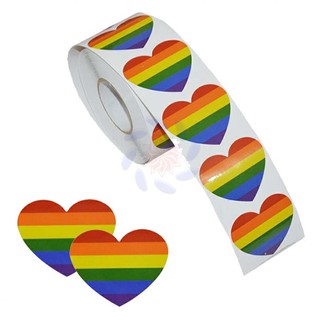 TEM DÁN TRÁI TIM LỤC SẮC LGBT
