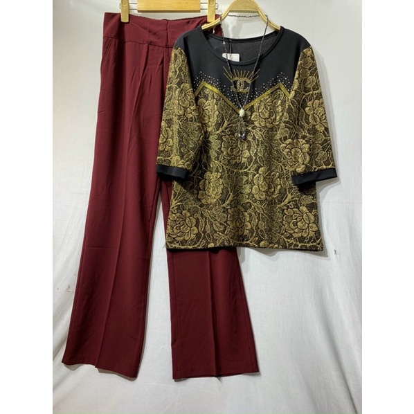 ÁO THUN TRUNG NIÊN PHỐI KIM SA CAO CẤP