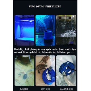Máy bơm chìm eBang hút cặn đáy bể cá siêu êm (tặng ống nước)