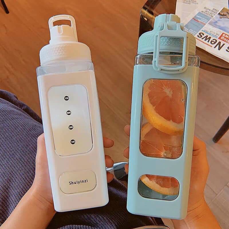 bình nước 700ml siêu to khổng lồ, làm 1 bé mang đi học đi làm thôi nào▪️3 Mẫu Hồng xanh trắng