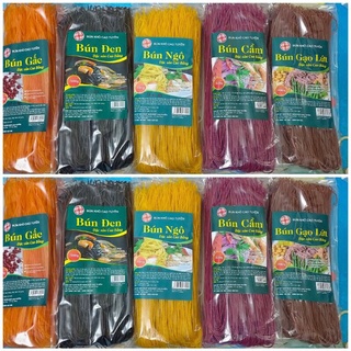 Mì bún ngũ sắc Cao Tuyền bún gạo lứt đen/Cẩm/Ngô/gấc/ lứt đỏ Eatclen ăn kiêng ,giảm cân gố 500gram
