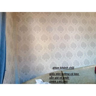 GIẤY DÁN TƯỜNG HOA VĂN CHÂU ÂU XÁM