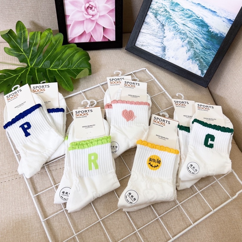 Tất cổ cao lộn xộn các mẫu nhiều hình cute hơn 20 mẫu Combo 5 đôi bất kì