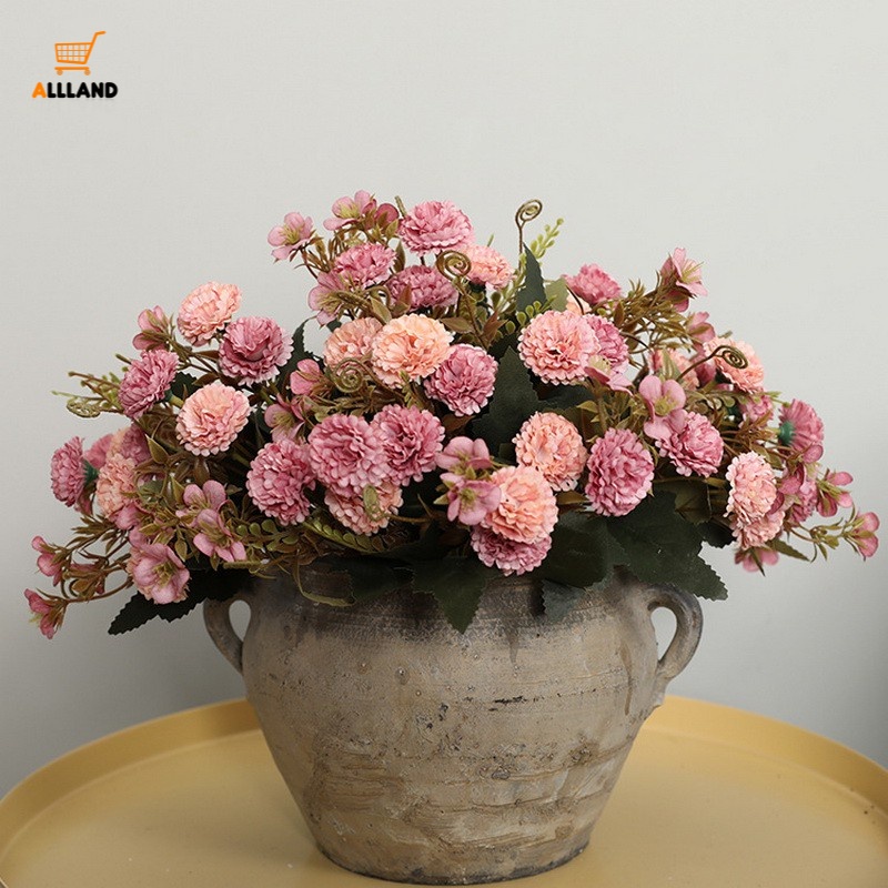 1 Bó Hoa Cẩm Chướng Giả Bằng Nhựa Trang Trí Bàn Tiệc Cưới/ Ngày Của Mẹ Phong Cách Châu Âu