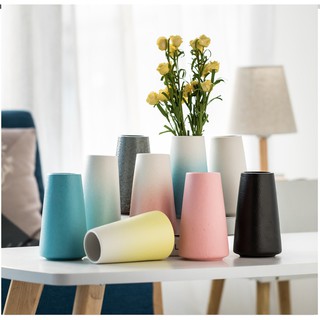 Lọ hoa/Bình hoa gốm sứ tráng men sần cao cấp